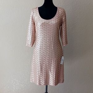 Etcetera Rose Gold Matte Sequin Dress.